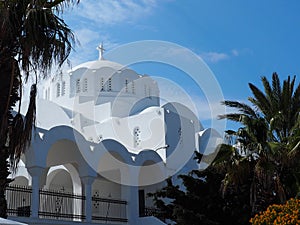 Orthodox Metropolitan Cathedral In Fira Santorini Greece