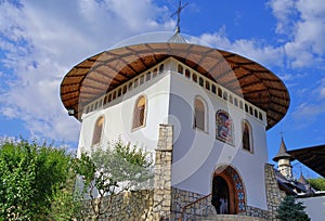 Orthodox church - Monastery Bujoreni - landmark attraction in Vaslui County, Romania photo