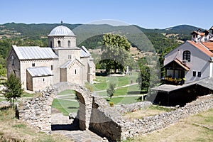 The orthodox monastery Gradac in Serbia