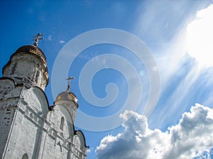 Orthodox monastery in the Moscow region of Central Russia.