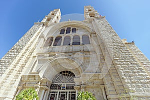 Orthodox monastery over the well of Jacob in Nablus in Palestine.