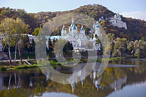 Orthodox monastery, Sacred mountains. Donbass, Ukraine photo