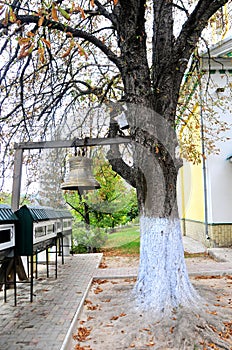 Orthodox monastery Saharna, Republic of Moldova. church bell