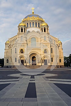 Orthodox Naval cathedral of St. Nicholas in Kronshtadt, Saint-petersburg Russia