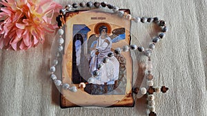 Orthodox prayer rope with Archangel GABRIEL icon