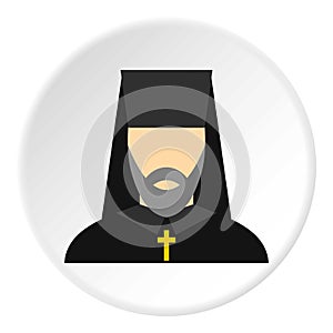 Orthodox priest icon circle