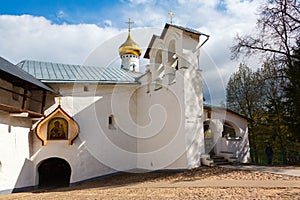 Orthodox Saint Nicholas gate church in Pechory