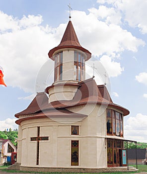 Orthodox small church in the suburbs