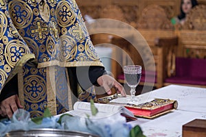 Orthodox tradition at wedding ceremony