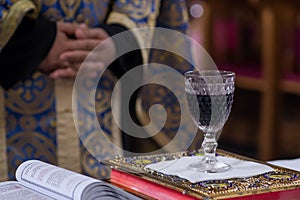 Orthodox tradition at wedding ceremony