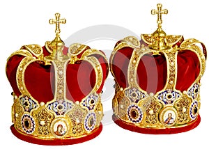 Orthodox Wedding Ceremonial Crowns
