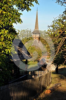 Orthodox wooden monastery