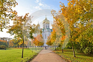 Orthodoxy cathedral of St. Catherine in Tsarskoye Selo.