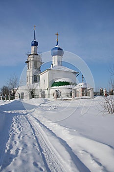 Orthodoxy church in winter