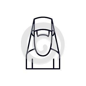 Orthodoxy man avatar vector design