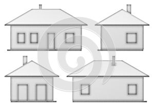 Orthographic views of the house