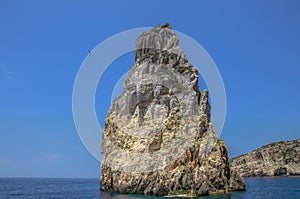 Ortholithos Rock, Paxos, Ionian Sea, Greece