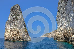 Ortholithos Rock, Paxos, Ionian Sea, Greece