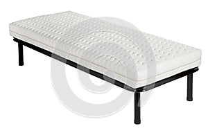 Orthopaedic bed set with metal frame and mattress
