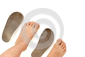 Orthopedic insoles and legs