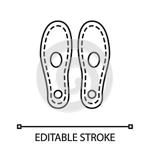 Orthopedic insoles linear icon