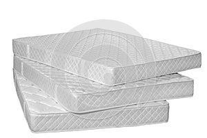 Orthopedic mattress. Isolated