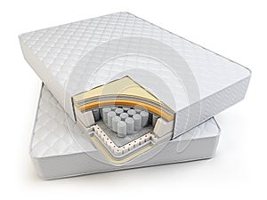 Orthopedic mattress layers and with pocket springs photo