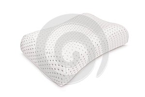 Orthopedic Pillow with a Memory Effect. Medical treatment pillow for sleep.