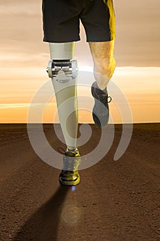 Orthopedic robotic leg