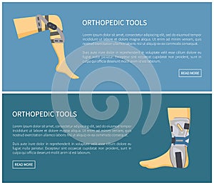 Orthopedic Tools Fixators Set Colorful Poster photo
