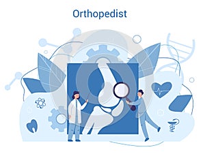 Orthopedics doctor. Idea of joint and bone treatment. photo