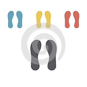 Orthotics icon. Flat sign for orthopedic equipment, foot protection. Vector