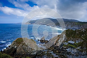 Ortigueira cliffs and atlantic ocean, Galicia, Spain