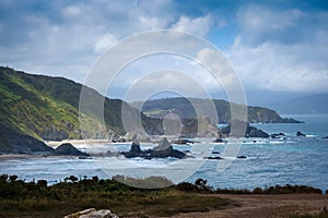 Ortigueira cliffs and atlantic ocean, Galicia, Spain