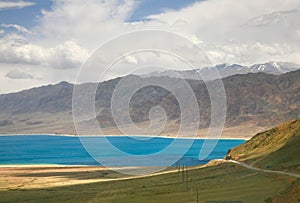 The Orto-Tokoy Water Reservoir on the way to Kochkor and Naryn City, Kyrgyzstan