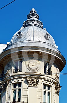 Ortodox church, tower, in Bucharest, Romania