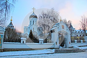 Ortodox monastery early in the morning