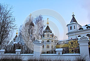 Ortodox monastery early in the morning