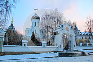 Ortodox monastery early in the morning photo