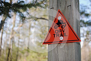 ORV Trail Sign