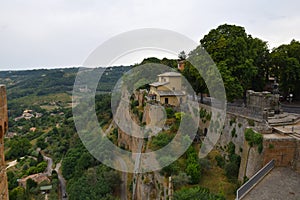 Orvieto difensive wall panorama