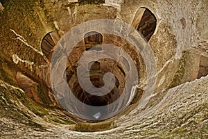 Orvieto, Terni, Umbria, Italy: the ancient Pozzo di San Patrizio, St. Patrick`s Well, of the 16th century, 54 meters deep photo