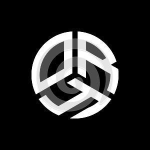ORY letter logo design on black background. ORY creative initials letter logo concept. ORY letter design photo