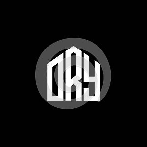 ORY letter logo design on BLACK background. ORY creative initials letter logo concept. ORY letter design photo