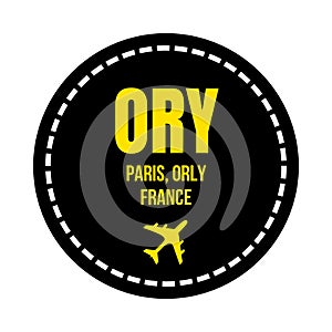 ORY Paris airport symbol icon photo