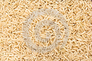 Whole Chinese Rice seed. Closeup of grains, background use. photo