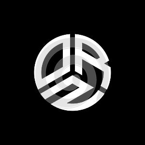 ORZ letter logo design on black background. ORZ creative initials letter logo concept. ORZ letter design photo