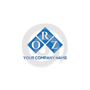 ORZ letter logo design on white background. ORZ creative initials letter logo concept. ORZ letter design photo
