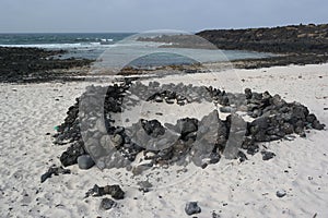 Orzola landscape, lanzarote, canarias island