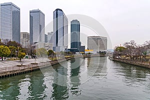 Osaka business park buildings